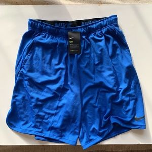 NWT Nike Dry 9" Training Shorts Blue Dri-Fit XL